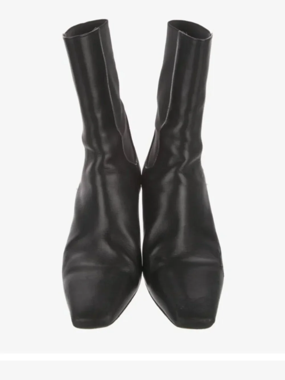 TOTEME The Mid Heel leather Chelsea boots Black Workwear Classic Size 7